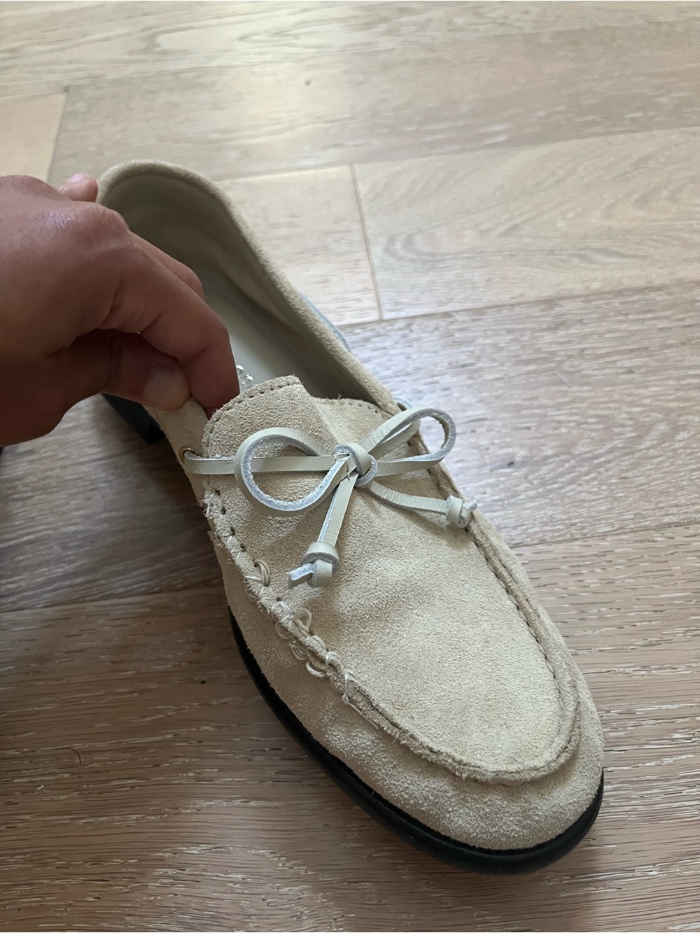 rag & bone Suede Loafers in Light Tan - Picture 5 of 7